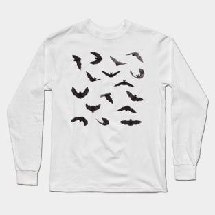 Bats sticker pack set Long Sleeve T-Shirt